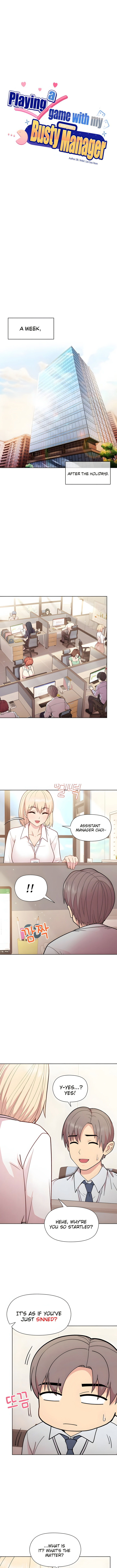 Playing a game with my Busty Manager - Chapter 8 Page 1